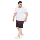 Men Plus Size Gladstone Colorblock Shorts - bigbanana