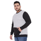 Men Plus Size Grant Solid Sweatshirt - bigbanana