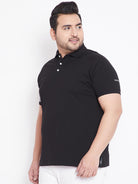 Men Plus Size Edward Colorblock Polo Tshirt - bigbanana