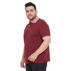 Men Plus Size Carlo Solid Polo Tshirt - bigbanana