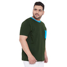 Men Plus Size Gavin-BG Solid Round Neck Tshirt - bigbanana