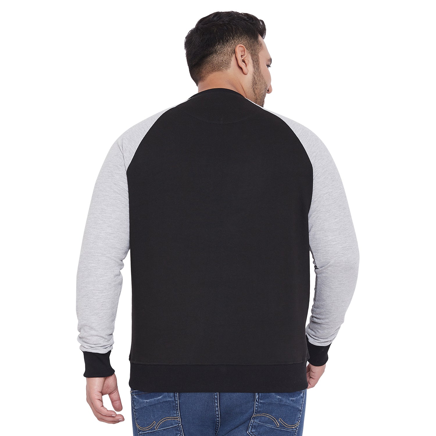 Men Plus Size Aden Colorblock Sweatshirt - bigbanana