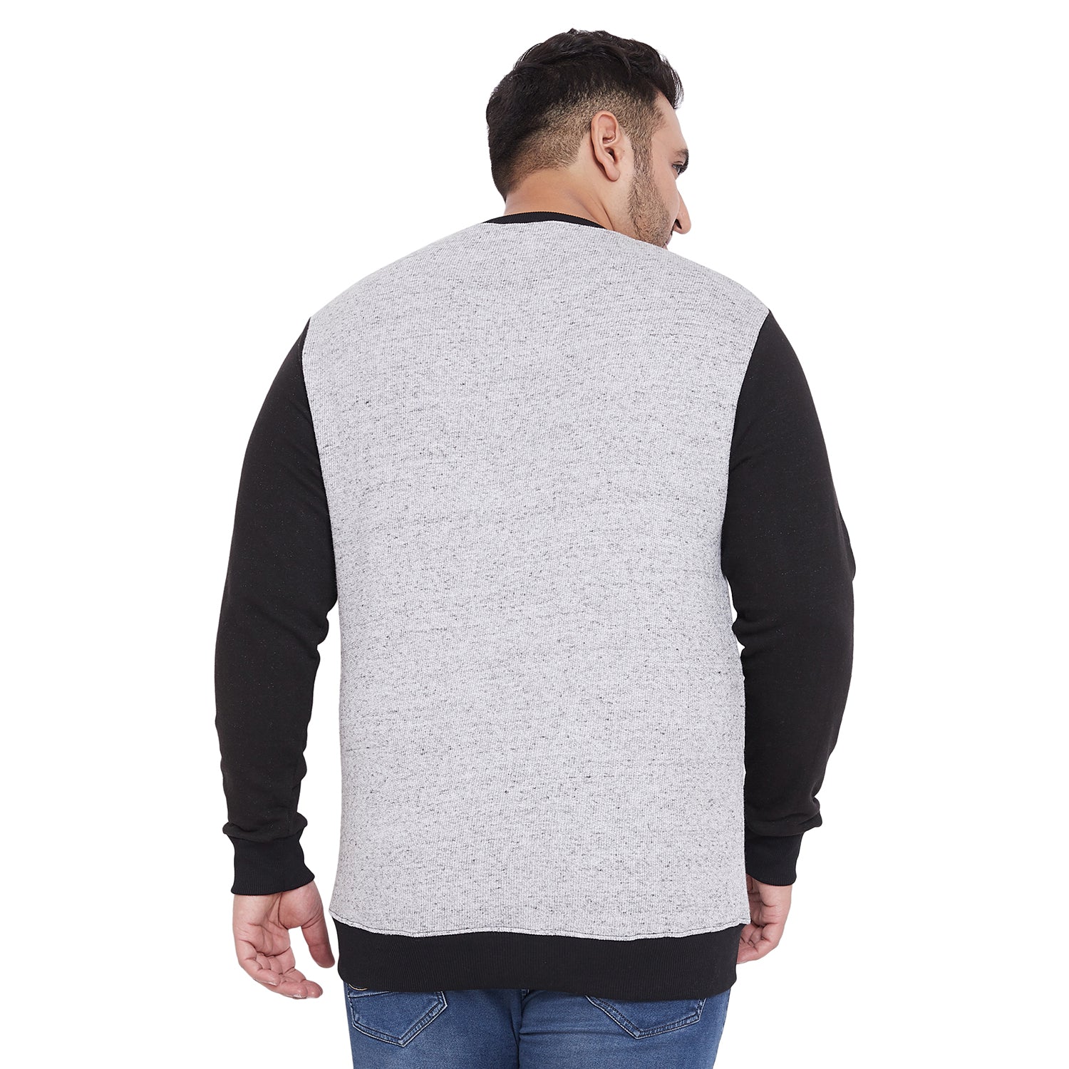 Men Plus Size Grant Solid Sweatshirt - bigbanana