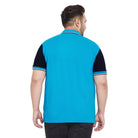 Men Plus Size Cosmo Colorblock Polo Tshirt - bigbanana