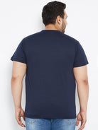 Men Plus Size Tony-NB Solid Round Neck Tshirt - bigbanana