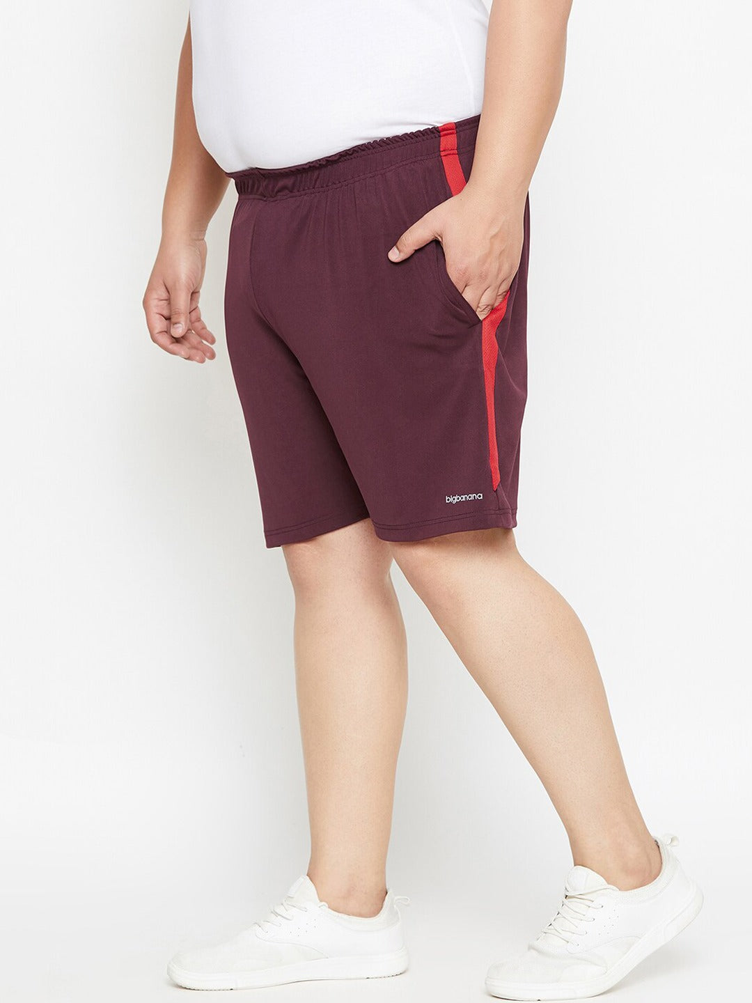 Men Plus Size Napier Solid Shorts - bigbanana