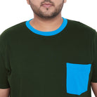 Men Plus Size Gavin-BG Solid Round Neck Tshirt - bigbanana