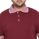 Men Plus Size Carlo Solid Polo Tshirt - bigbanana