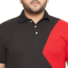 Men Plus Size Bunbury Colorblock Polo Tshirt - bigbanana