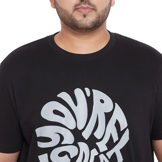 Men Plus Size Farlay-B Printed Round Neck Tshirt - bigbanana