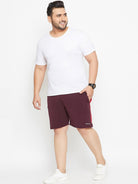 Men Plus Size Napier Solid Shorts - bigbanana