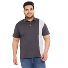 Men Plus Size Admiral-G Colorblock Polo Tshirt - bigbanana