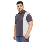 Men Plus Size Admiral-G Colorblock Polo Tshirt - bigbanana