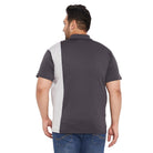 Men Plus Size Admiral-G Colorblock Polo Tshirt - bigbanana