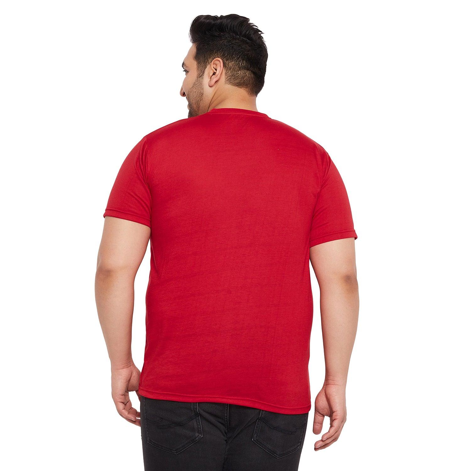 Men Plus Size Anota Printed Round Neck Tshirt - bigbanana