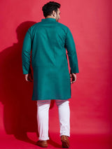 Men Plus Size Anubhav Solid Kurta - bigbanana