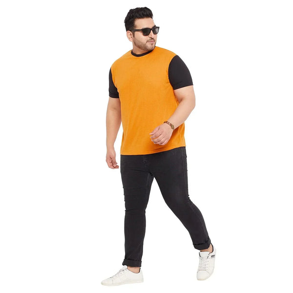 Men Plus Size Arctic-O Solid Round Neck Tshirt