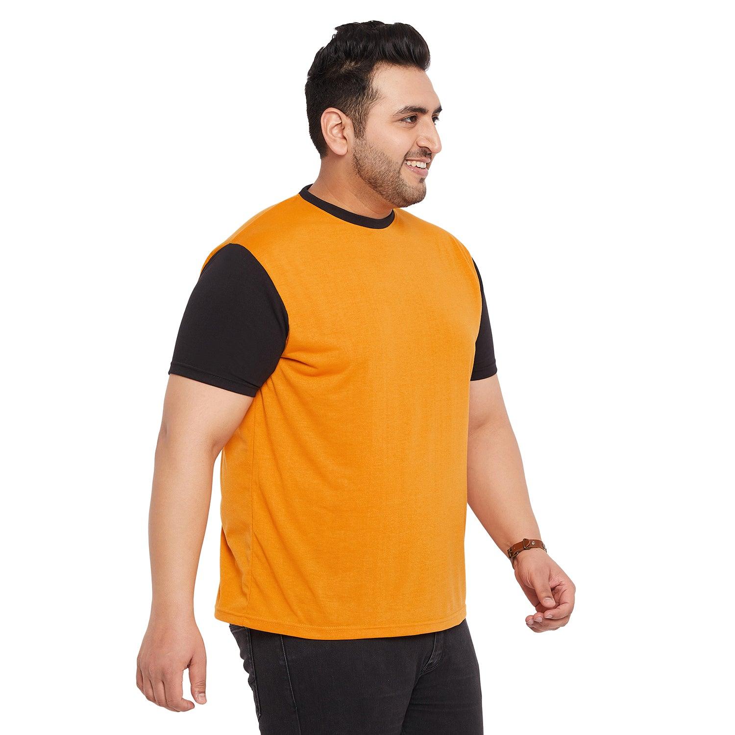 Men Plus Size Arctic-O Solid Round Neck Tshirt - bigbanana