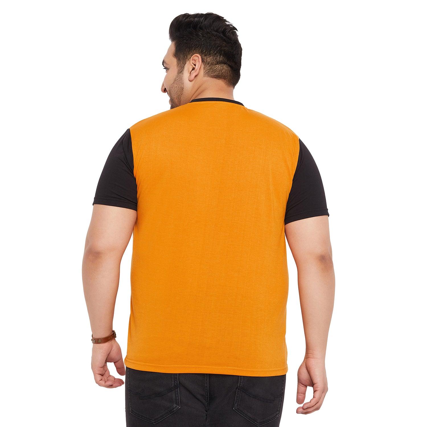 Men Plus Size Arctic-O Solid Round Neck Tshirt - bigbanana