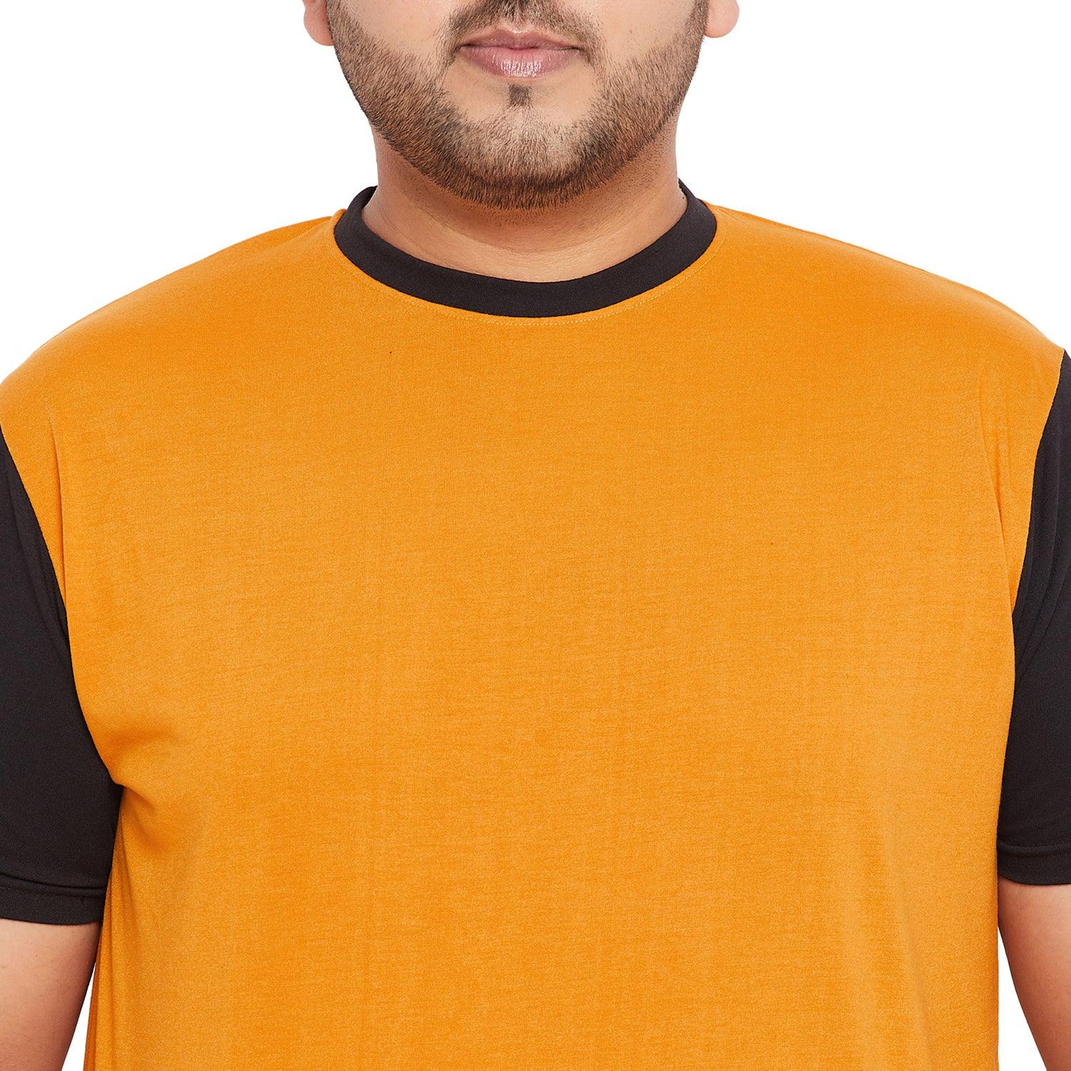 Men Plus Size Arctic-O Solid Round Neck Tshirt - bigbanana