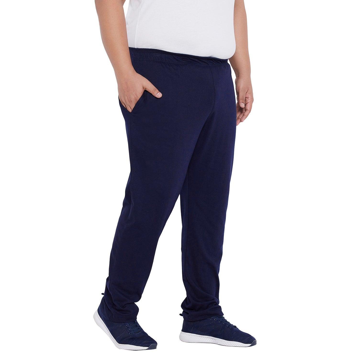 Men Plus Size Berlin-NB Solid Trackpant - bigbanana