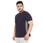 Men Plus Size Biko Solid Round Neck Tshirt - bigbanana