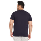 Men Plus Size Biko Solid Round Neck Tshirt - bigbanana