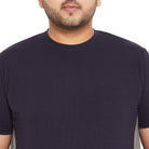 Men Plus Size Biko Solid Round Neck Tshirt - bigbanana