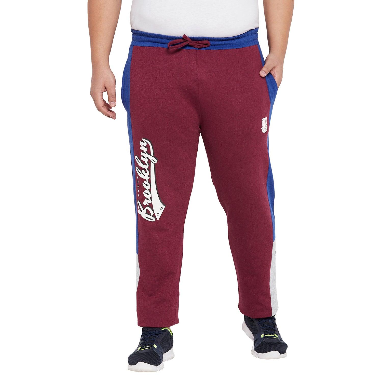 Men Plus Size Bologna Printed Trackpant - bigbanana