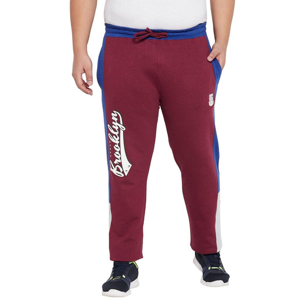 Men Plus Size Bologna Printed Trackpant