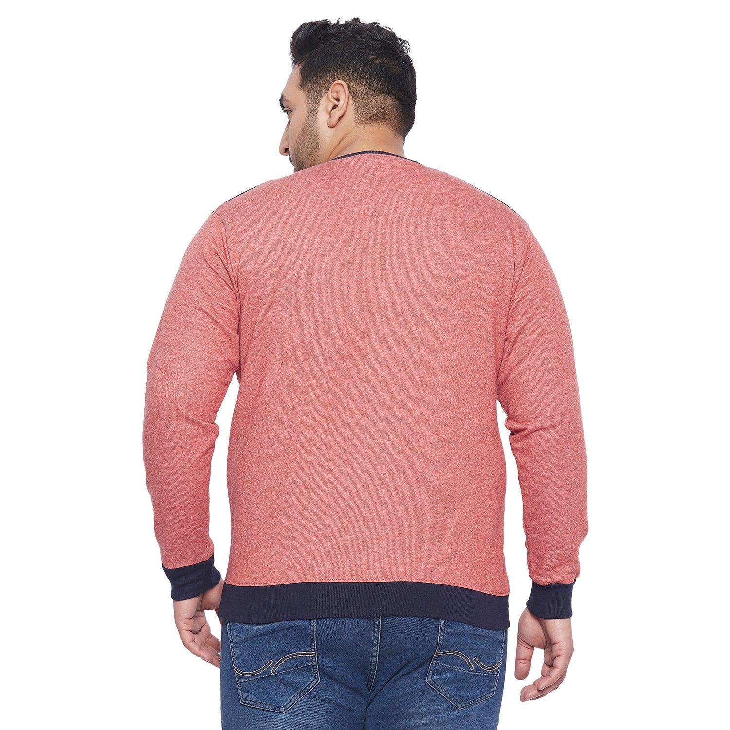 Men Plus Size Bradbud Colorblock Sweatshirt - bigbanana