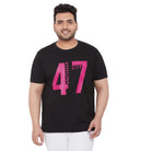 Men Plus Size BravoB Printed Round Neck Tshirt - bigbanana