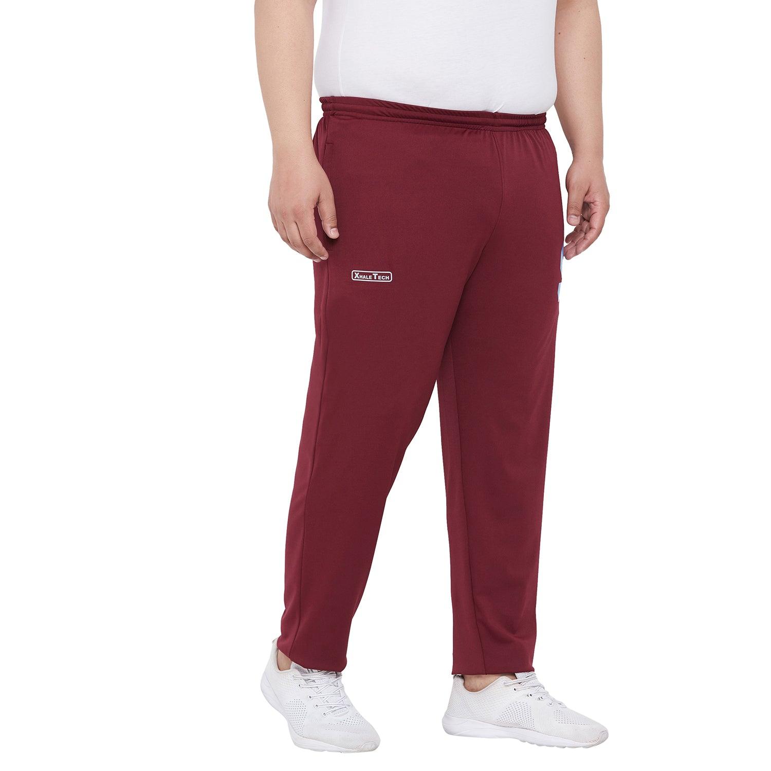 Men Plus Size Browne Solid Trackpant - bigbanana