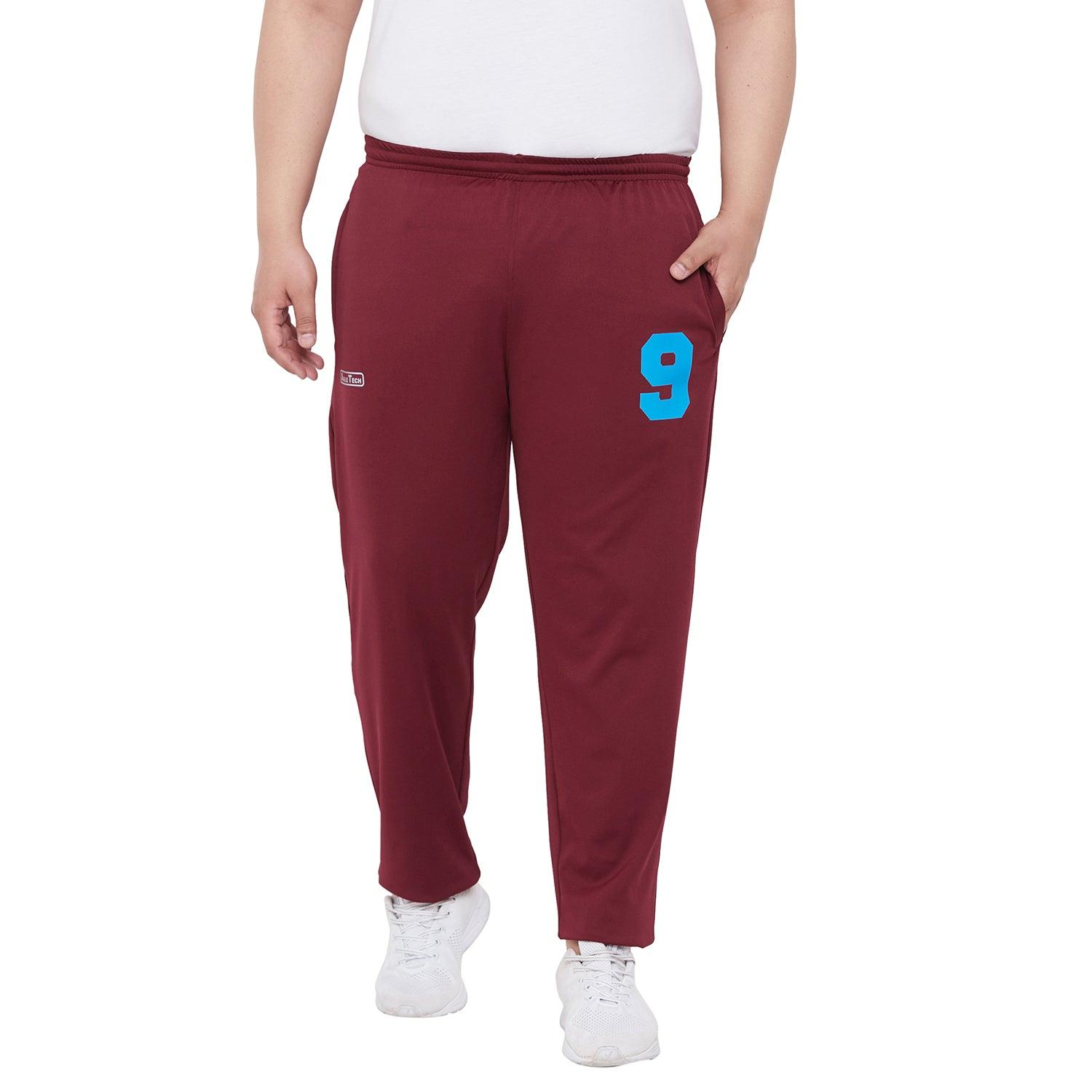 Men Plus Size Browne Solid Trackpant - bigbanana