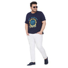 Men Plus Size BuckyN Printed Round Neck Tshirt - bigbanana