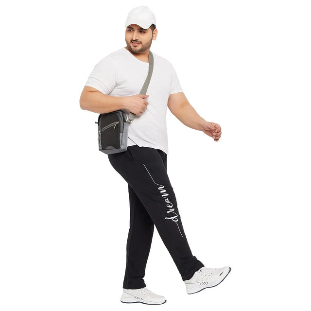 Men Plus Size Burg Printed Trackpant - bigbanana