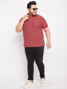 Men Plus Size Carver Striped Polo Tshirt - bigbanana