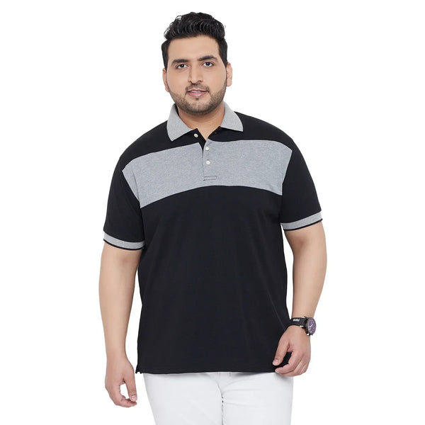 Men Plus Size Charlwood Colorblock Polo Tshirt