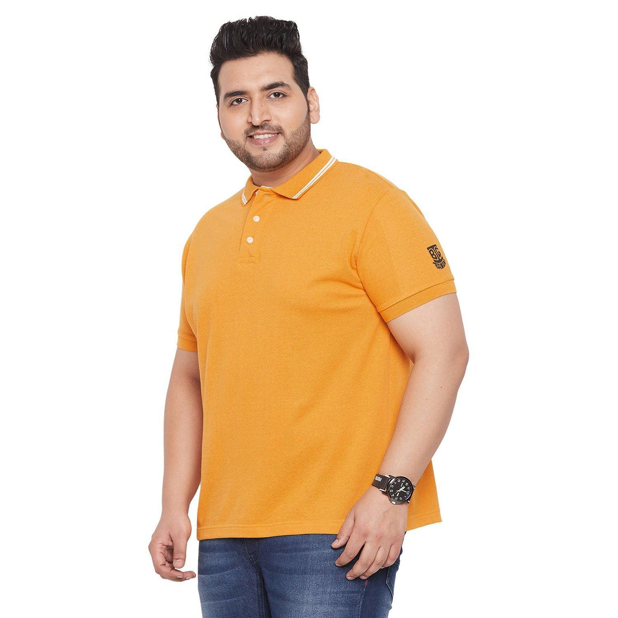 Men Plus Size Chiko Printed Polo Tshirt - bigbanana