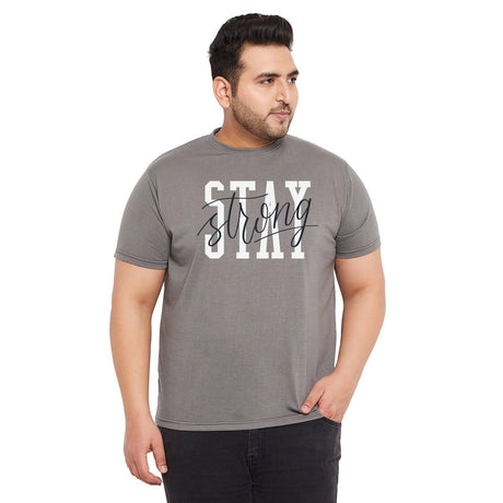 Men Plus Size Churchill Printed Round Neck Tshirt - bigbanana