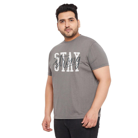 Men Plus Size Churchill Printed Round Neck Tshirt - bigbanana