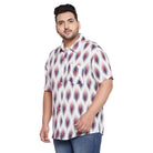 Men Plus Size Cina-Purple Printed Shirt - bigbanana