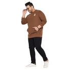 Men Plus Size Clove Solid Sweatshirt - bigbanana