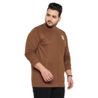 Men Plus Size Clove Solid Sweatshirt - bigbanana