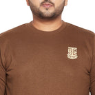 Men Plus Size Clove Solid Sweatshirt - bigbanana