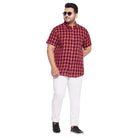 Men Plus Size Conejo Check Shirt - bigbanana