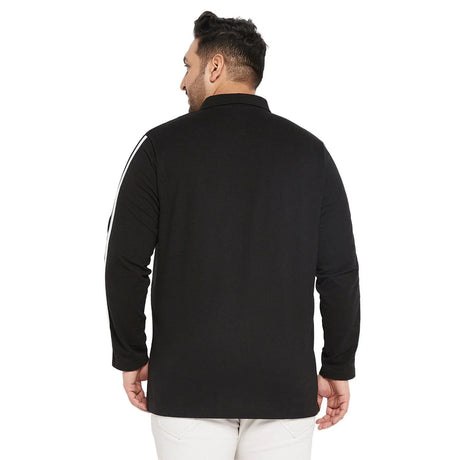 Men Plus Size Crewyard Solid Polo Tshirt - bigbanana