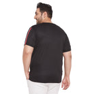 Men Plus Size Dote Solid Round Neck Tshirt - bigbanana