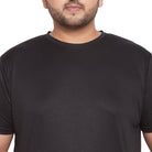 Men Plus Size Dote Solid Round Neck Tshirt - bigbanana