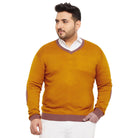 Men Plus Size Dumas Solid Sweater - bigbanana